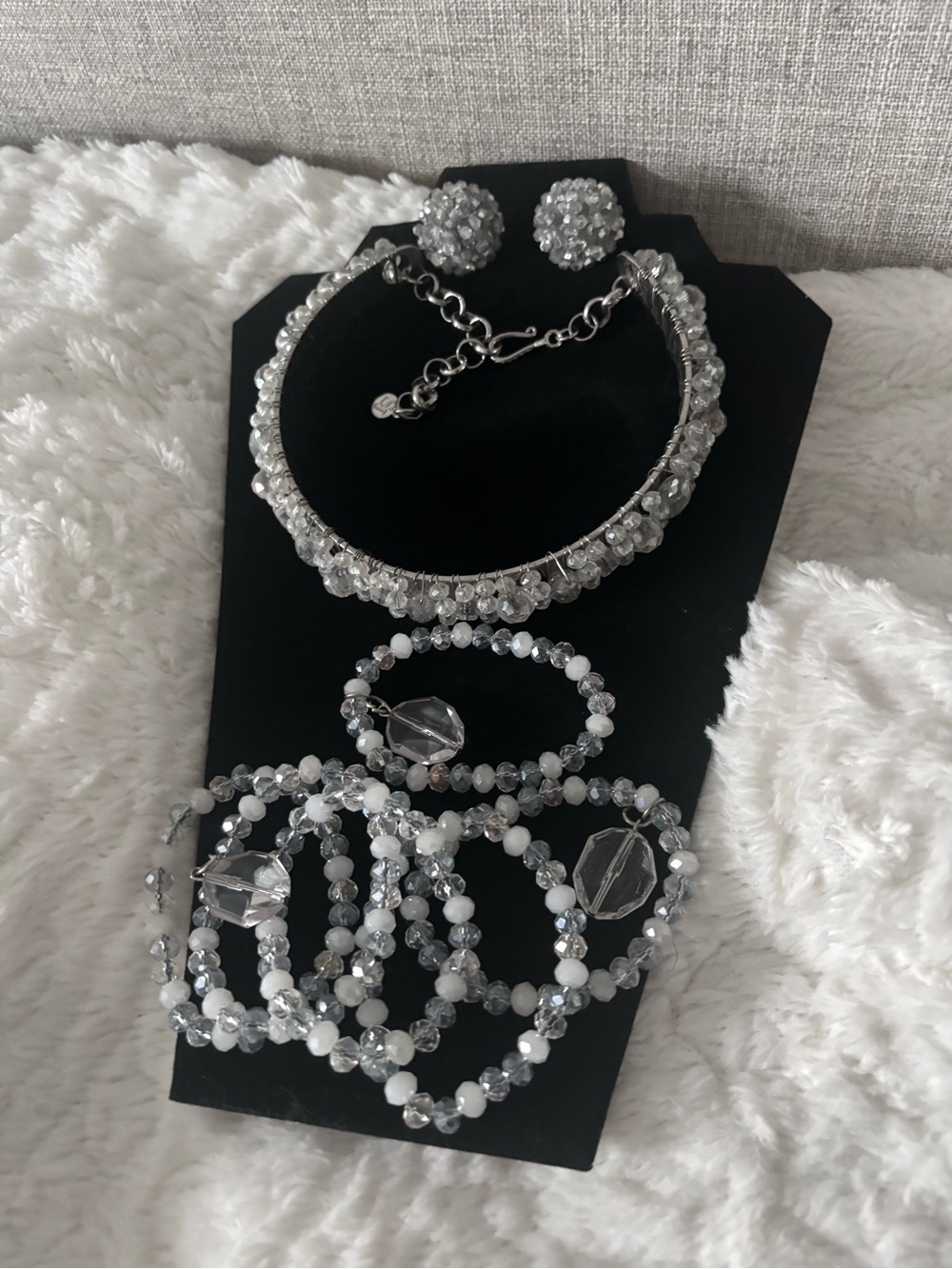 Sassy Jones Rochinda Crystal Chocker, Earrings & Bracelets